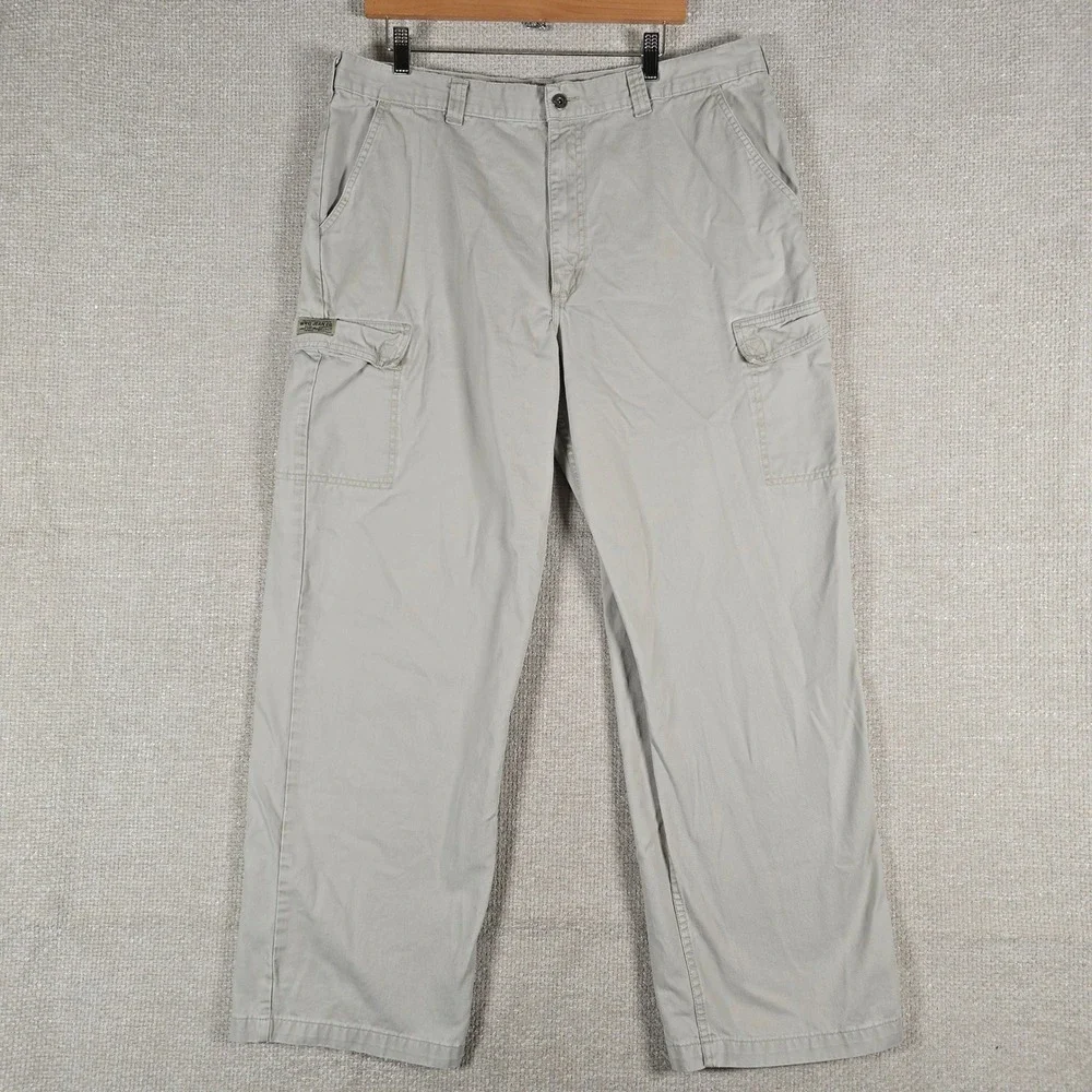 Wrangler WRG Jean Co Mens Cargo Pants Khaki Tan Straight‎ Leg 38x31 70CSODP